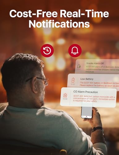 X-Sense Wi-Fi Smoke and Carbon Monoxide Alarm with Replaceable Battery