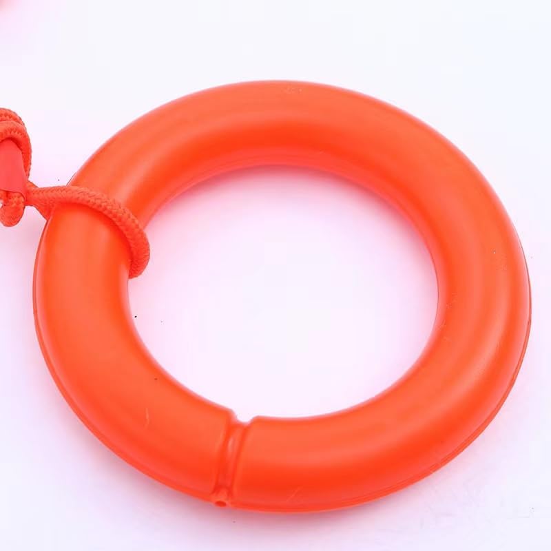 Miniatura 6 de Anillo salvavidas de 20.5 pulgadas, anillo salvavidas de piscina con cuerda de rescate flotante de 98.4 pies, boyas de espuma para barco -3