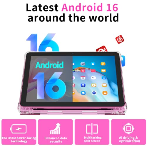 Android 15 10 Inch Tablets, 20GB RAM 128GB ROM 2TB Expandable, 2.0GHz Quad-core Processor, 2 in 1 Tablet with Stylus Mouse Keyboard Case, 5G WiFi6, BT 5.0, 6000mAh, Widevine L1 — photo 2