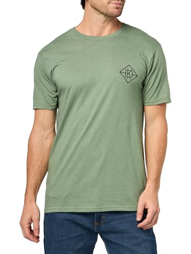Dakine Men's Graphic T-Shirt – Regular Fit, Pre-Shrunk, Soft-Touch Logo Tee, Heather Green, Large
