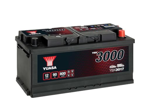 Yuasa YBX3017 12V 90Ah 800CCA Sealed Maintenance Free High Performance Car Battery