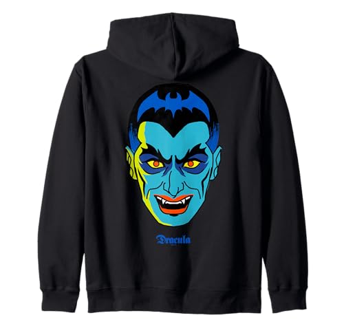 Universal Monsters Dracula Retro Big Face Zip Hoodie