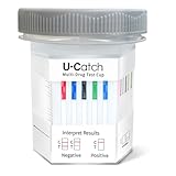 [25 Pack] U-CATCH Plus Multi-Drug Test Kit for All: 12 Panel Urine Test Cup Rapid Drug Test at Home for Marijuana(THC),AMP,BAR,BUP,BZO,COC,MDMA,MET,MOP,MTD,OXY,PCP