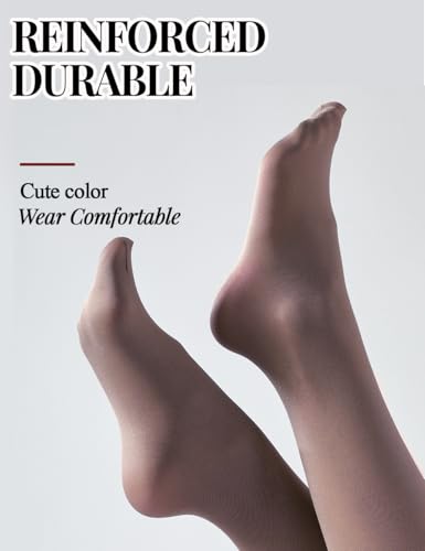 Image of 7 Colors 2 Pairs Women's 40 Denier Semi Opaque Tights, Nylon Black Tights for Women