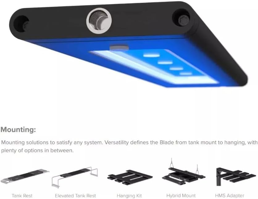 AquaIllumination Blade Smart Saltwater Coral Glow LED Aquarium Strip Light (12")