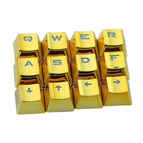 MOVKZACV Lot de 12 touches de clavier mécanique durables et rétroéclairées pour le bureau Cover