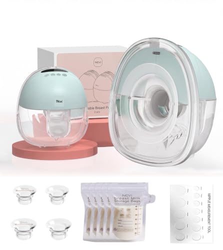 Image of NCVI Wearable Breast Pump for Moms, <42dB for Office HomeTravel (Green)