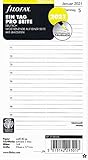 filofax zubehör Filofax Kalendereinkage 2021 Filofax 2021 Personal Kalender 1Tag 1Seite A6 Tagesbl tter Einlage DEU Kalendarium 21-68446, Weiss