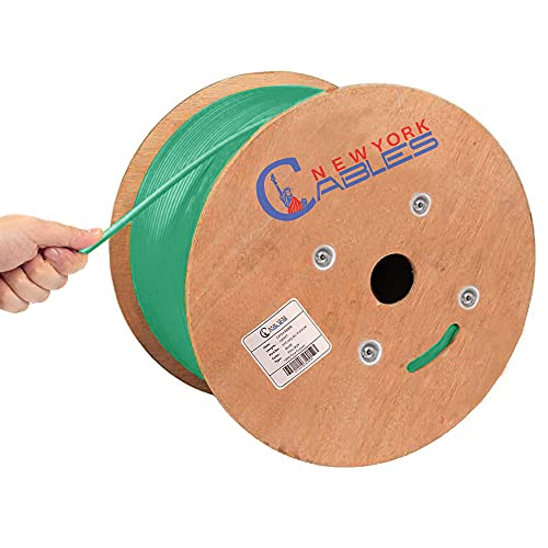 Big Sale CAT6A Riser (CMR) 1000ft Bulk Ethernet Cable  High Bandwidth & Stable Performance (Green)