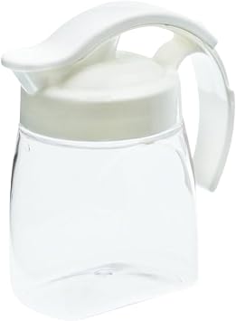 Iwasaki Kogyo K-1294 Lastroware Vertical Sliding Pitcher, 23.7 fl oz 700 ml, Compact Barley Tea Bottle, Compatible with Boiling Water, Horizontal, Sliding Type, Wide Mouth, Handle Included, White