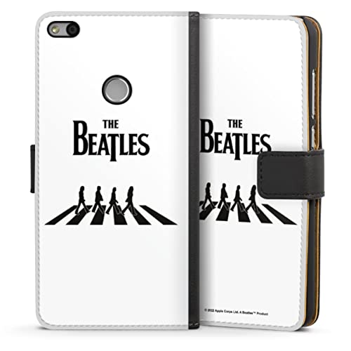 DeinDesign Etui Compatible avec Huawei Honor 8 Lite Etui Folio Etui magnetique The Beatles Abbey Road Musique - Les Beatles, Paul McCartney, John Lennon, RIngo Starr, George Harrison DeinDesign Etui Compatible avec Huawei Honor 8 Lite Etui Folio Etui magnetique The Beatles Abbey Road Musique