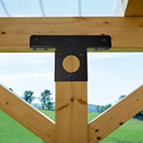 Soporte de Pérgola de Acero Inoxidable con Acabado Negro Resistente 5