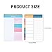 TKOWTB 2 Piece Do List Notepad Planner Notebook As Shown 5.6 X 8.5Inch Weekly Planner Daily Task Pad Productivity Note Organizer