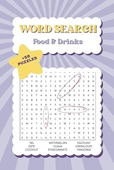Food and Drinks Word Search Puzzle Book: Puzzles with Answers, About Food and Cooking, Easy to Read Print, Great for Relaxation and Brain Training, ... and Teens (Yani Doodle Word Search Series)