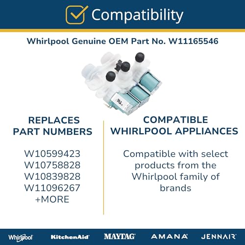 Whirlpool W11165546 Water Inlet Valve by Whirlpool - Image 7
