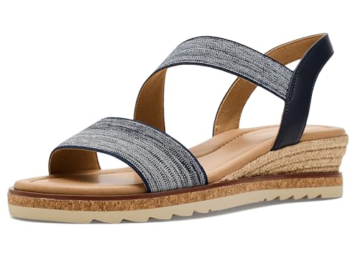 Easy Spirit Sabina Women's Sandal, 8.5 B(M) US, Navy-Silver-Multi