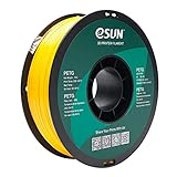 eSUN Filamento PETG 1.75mm, Impresora 3D Filamento PETG, Precisión Dimensional +/- 0.05mm, 1KG (2.2 LBS) Carrete para Filamento de Impresión 3D, Amarillo Sólido
