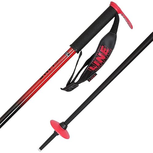 LINE(ライン) スキーポール 2023 PIN Red-Black アルミシャ