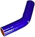 HPS HTSEC45-175-BLUE Silicone High Temperature 4-ply Reinforced 45 degree Elbow Coupler Hose, 75 PSI Maximum Pressure, 4" Leg Length on each side, 1-3/4" ID, Blue
