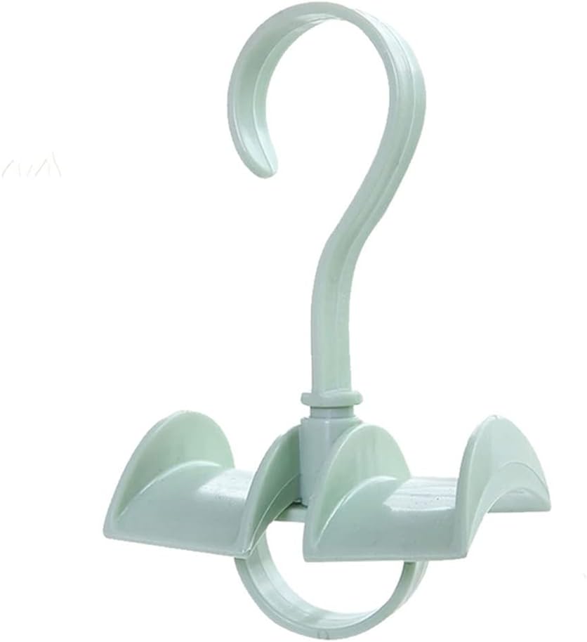 2 PC Rotatable Bag Storage Rack Scarf Belt Hanger Bag Hanging Rack Free-Nail Wardrobe Tie Rack Closet Rack Random Color