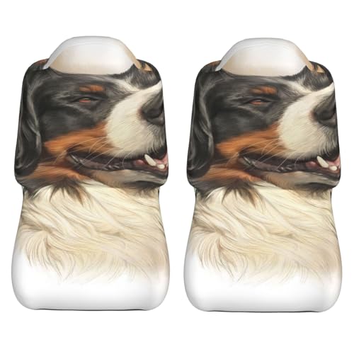 Funda de coche para Boyero de Berna que protege el asiento delantero de pelos y arañazos 2