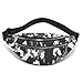 Produktbild MOCE Gürteltasche, Bauchtasche für Damen und Herren, modisch, wasserabweisend, Hüfttasche mit verstellbarem Gürtel für Reisen, Wandern, Laufen, Outdoor-Sport, Weiß/Grau Camo