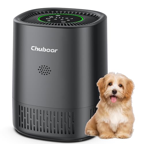 Purificador de aire alérgico para dormitorio, purificador de aire CADR 240 m³/h para habitaciones de fumadores, 3 temporizadores, 4 velocidades, modo de sueño, H13 HEPA aire limpiador para pelo de