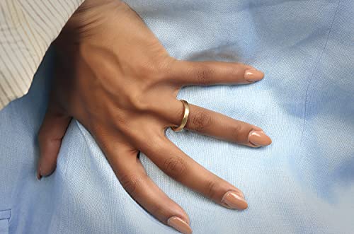 Timeless 14k Gold Custom Ring - Handmade Wedding, Anniversary & Stacking Bands - Classic Polished Engravable Jewelry for Him and Her2