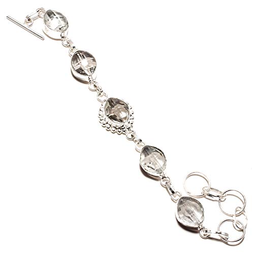 Topaze fumée bracelet argent fait main pour un cadeau inoubliable