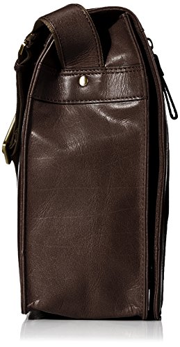 Visconti Buffalo Leather 13 Inch Laptop Case/Messenger Shoulder Bag/Handbag, Brown, One Size3