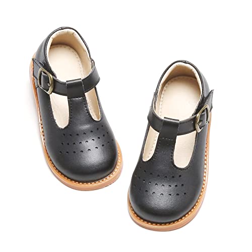 Image of Kiderence Toddler Girl Mary Jane School Uniform Dress Shoes Oxford Flats