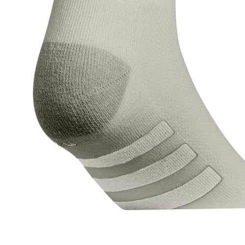 adidas Pacote com 6 meias atléticas juvenis acolchoadas para esportes, duráveis e respiráveis, Cinza
