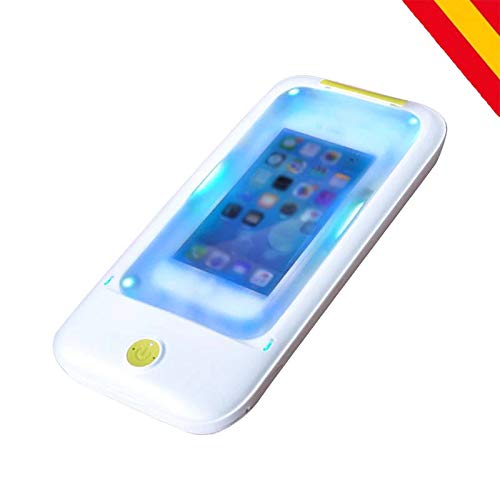 HORO.ES Esterilizador Portátil Caja de Desinfección del Teléfono Celular con Cable USB para iPhone Android, Máscara, Pantalla de Joyería, etc