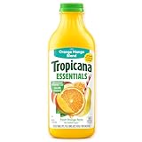 One (1) 46 fl oz bottle of Tropicana Essentials Orange Mango Juice Blend With Other Fruit, No Pulp offers a fresh orange mango taste and essential vitamins and minerals at a price that's easy on the wallet A refreshing orange mango blend made partial...