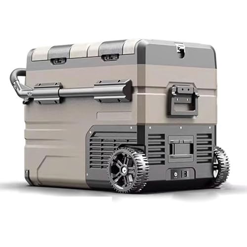 Congelador Portatil Nevera Coche Nevera Playa Con Ruedas 35 L/45 L/55 L Con Ruedas Y Asa for Camión Barco Casa Camping Temperatura Ajustable De -20°C A 20°C(60 * 40 * 50.5cm)