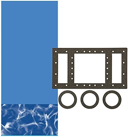 Smartline Swirl Bottom 12-Foot-by-24-Foot Oval Overlap Style | 48-to-52-Inch Wall Height | 25 Gauge Virgin Vinyl | Designed for Steel Sided Above-Ground Swimming Pools | Universal Gasket Kit Included