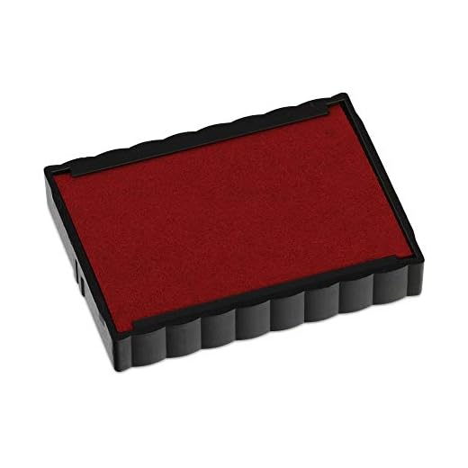 Trodat 59967 6/4750 Stempelkissen Austauschkissen Ersatzkissen für Printy 4941 (4760), 4755, 4750 und 4750/L, 2 Stück Rot