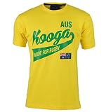 Kooga Australien, internationales Rugby-T-Shirt mit Logo Medium Gelb - gelb