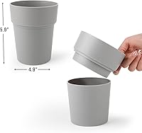 Vista 29 de Maceta con compartimento oculto seguro y secreto, ocultador de llaves secretas, oculta una caja fuerte secreta para llaves (negro 2)