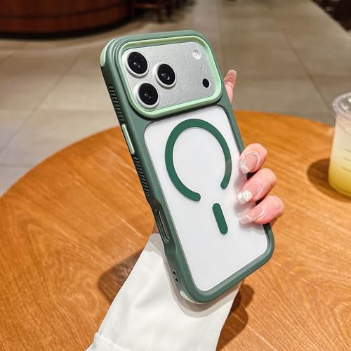 iPhone 13 Pro �p �P�[�X Magsafe�Ή� ������� ���� ���΂݂Ȃ� ���C�����X�[�d�Ή� �h�w�� iphone13 Pro�p�J�o�[�p �J���������Y�ی� ���h�~�w�� �ϏՌ� �S�ʕی� �����h�~ ���^ �y�� �O���[��