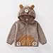 Gray Baby for Children Boy Girl Winter Fall Cute Thermal Fuzzy Jacket Coat Child 2026 Clothing Fashion 4 Years
