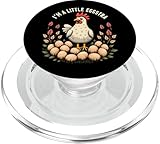 Ich bin A Little Eggstra, lustiger Hühnerbesitzer, Landwirt, Eierproduzent PopSockets PopGrip für MagSafe