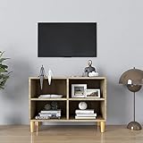 Le buffet est conçu avec 4 compartiments et offre un espace de stockage suffisant pour garder vos magazines, livres, DVD et appareils multimédia bien organisés et à portée de main.