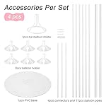 Balloon Stand Kit - 4 Sets with Balloon Sticks, Stands for Table & Floor, Archer with Base for Parties & Decorations - Image 2