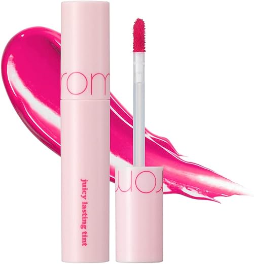 Rom&amp;nd Juicy Lasting Tint - Glossy Lip &amp; Cheek Tint | Lightweight, Long-Lasting, Non-Sticky, Moisturizing, Highly Pigmente...