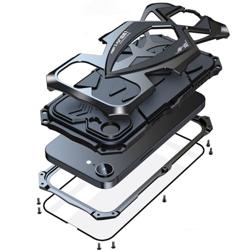 Lunivop for iPhone 17e /iPhone 16e Case Metal Heavy Duty Black by Lunivop - Used condition - US$15.63