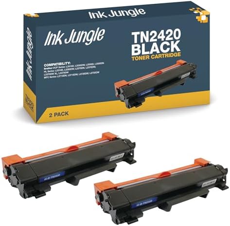 Toner Compatible TN-2420 Pour Imprimantes Brother - Remplace TN2410, 3000 Pages
