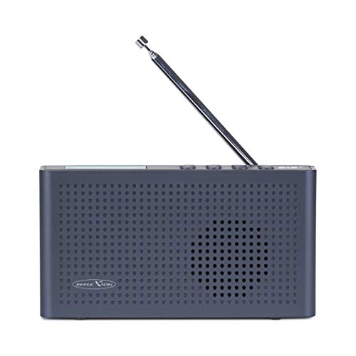 Reflexion TRA26DAB Tragbares UKW Radio mit DAB/DAB+ (16 Watt) Displayanzeige, Intregierter Akku, 20 Senderspeicherplätze, Schwarz