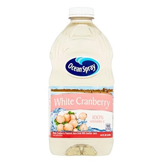 Ocean Spray White Cranberry Juice Drink 8 Case 64 Ounce