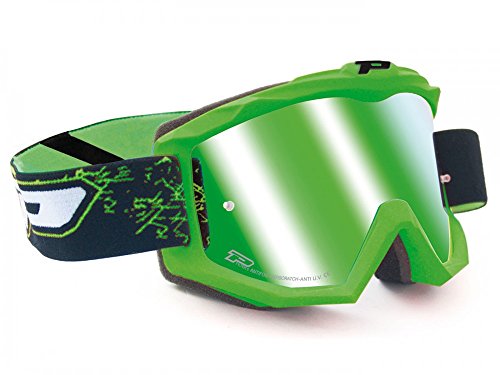 MX di occhiali Progrip 3204 Fluo Matt Verde/Bianco...